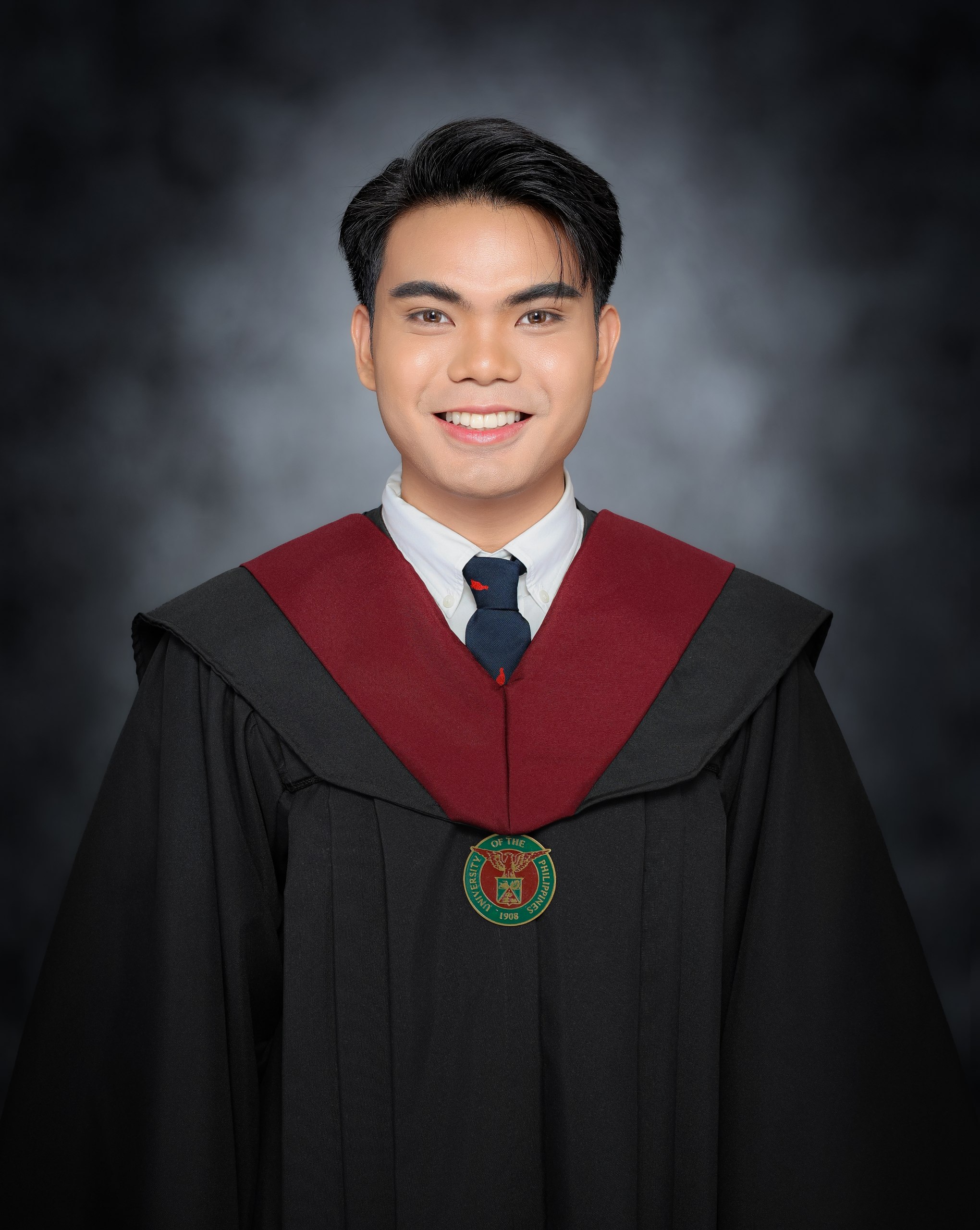 Graduation studio portrait